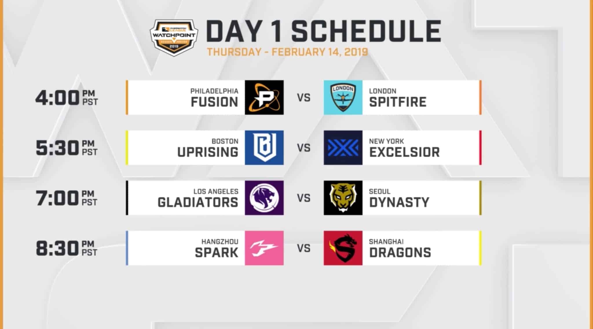 OWL Season 2 Day 1