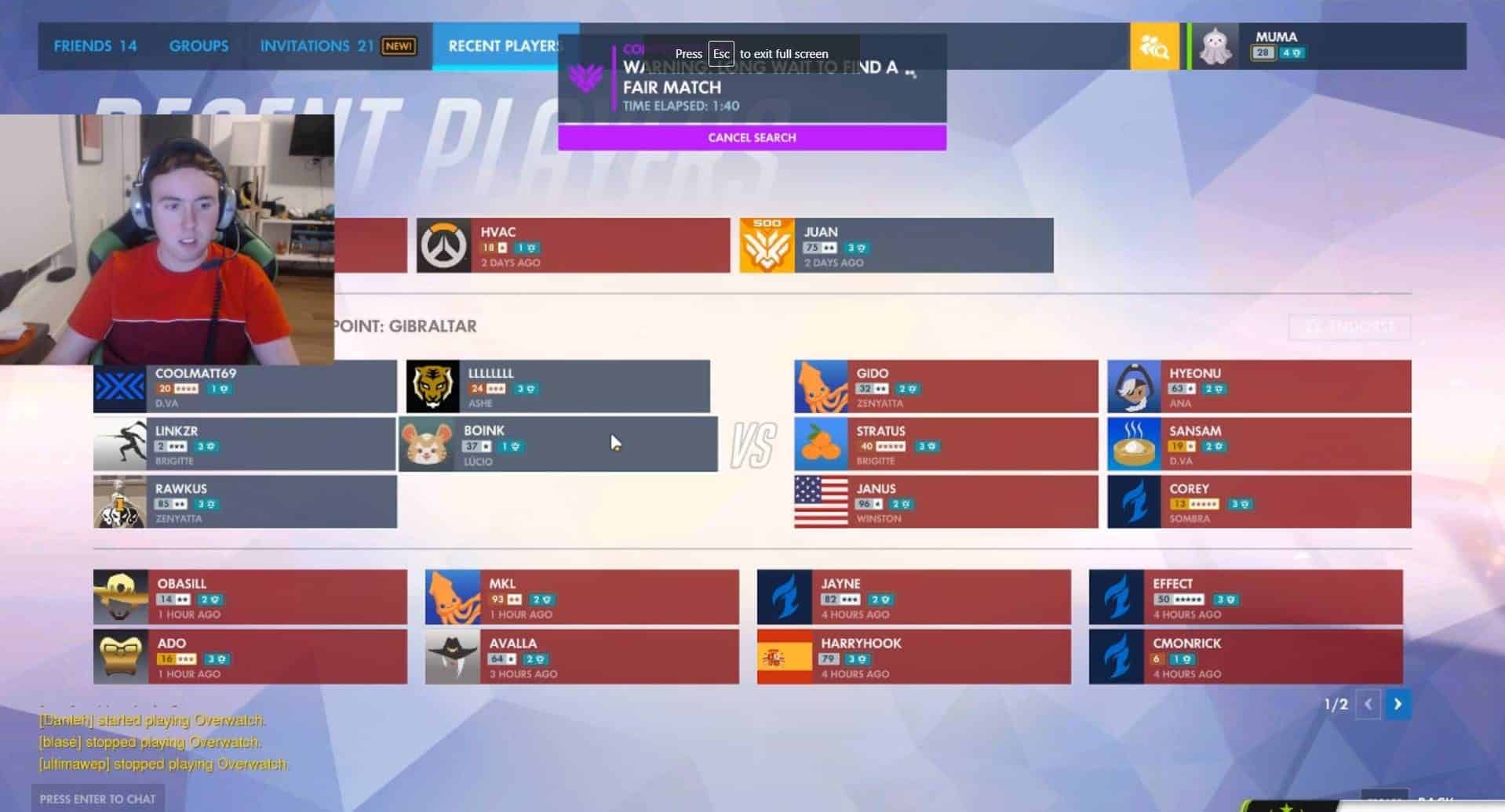 OWL Rosters