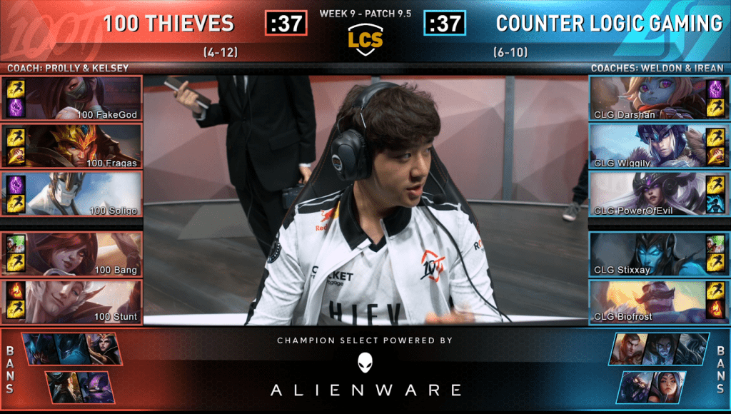100 thieves v Counter Logic Gaming
