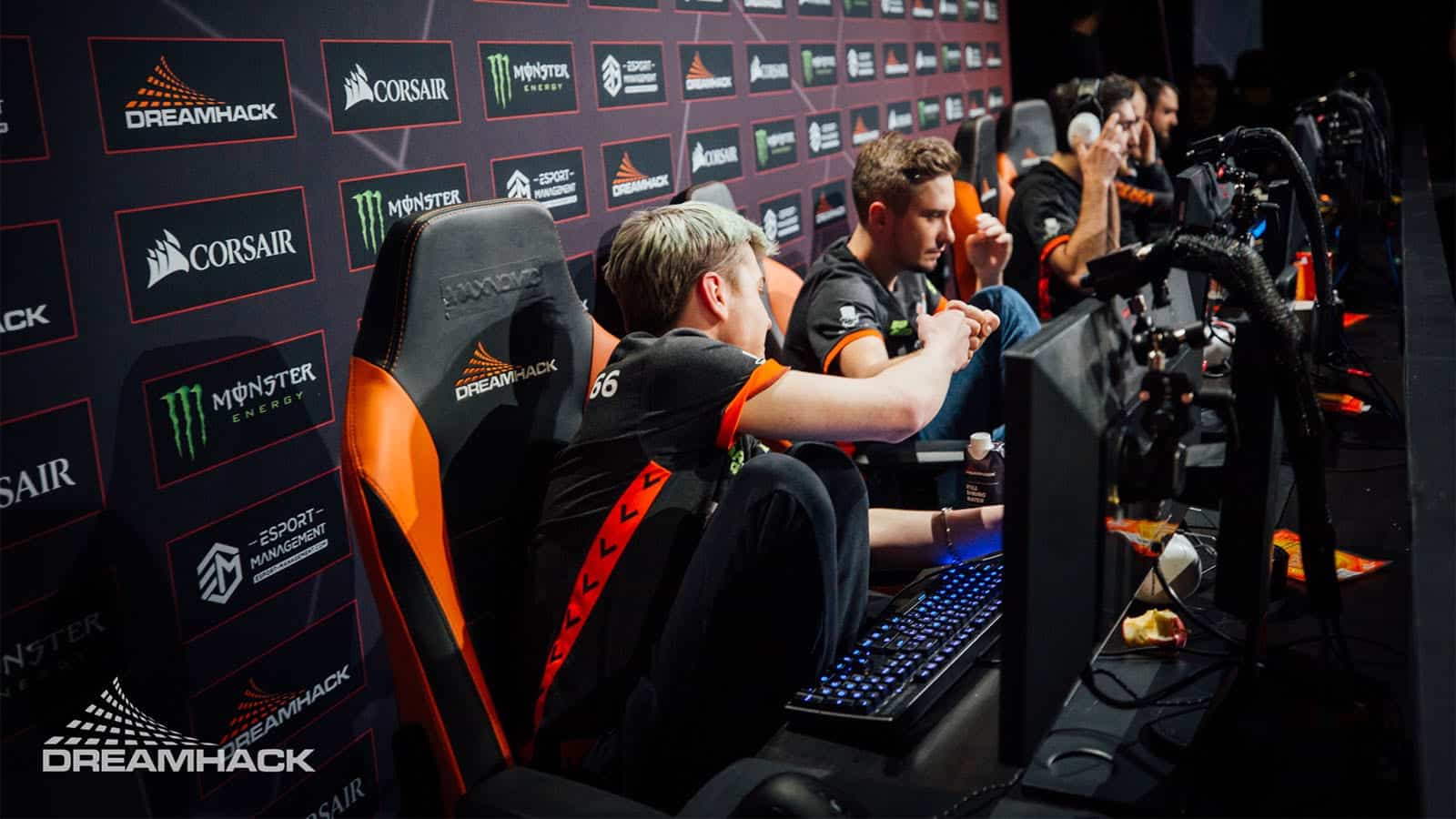 Virtus Pro congratulate each other after a game against EG