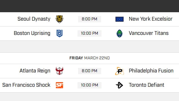 OWL Stage 1 Playoffs