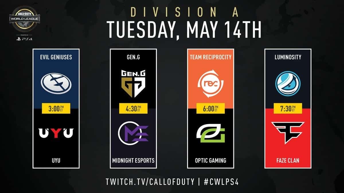 Call of DutyCWL pro League Division A