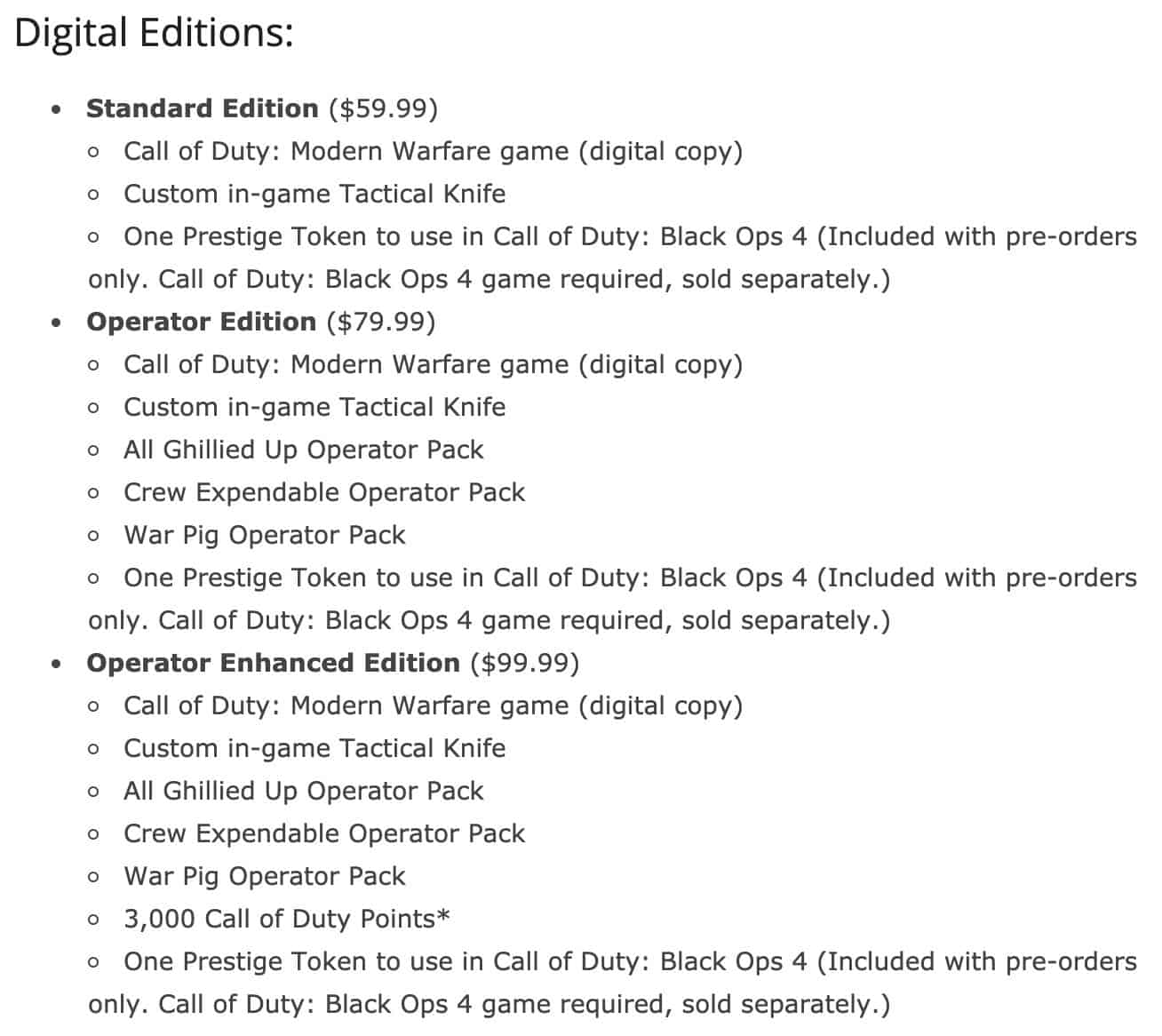 Call of Duty Modern Warfare