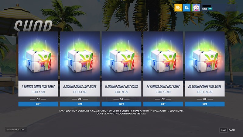 Overwatch Summer Games Prices