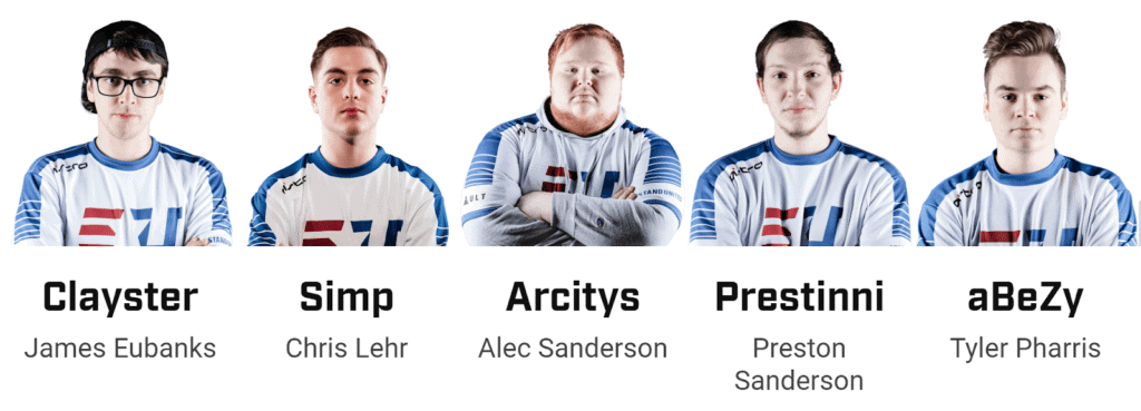 Call of duty world championship CWL 2019 eUnited roster day 2 clayster simp arcitys prestinni abezy