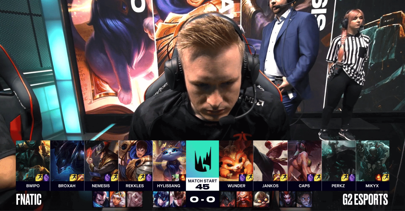 Fnatic G2 Esports LEC Playoff Round 2 Game 1 Broxah
