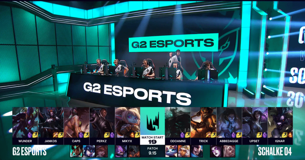 League of Legends European Championship LEC Week Nine Day one G2 Esports Schalke 04 S04