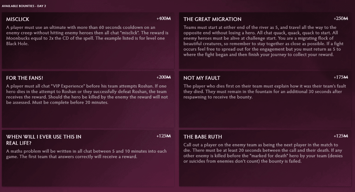 Midas Mode Day 2 Bounties