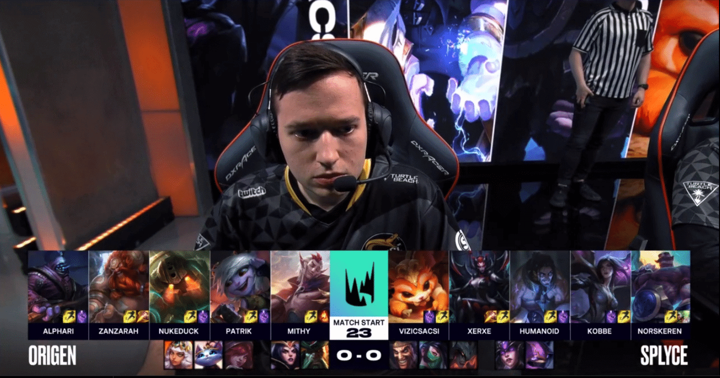 LEC Gauntlet 2019 Origen OG v Splyce SPY Game 1 Vizicsacsi