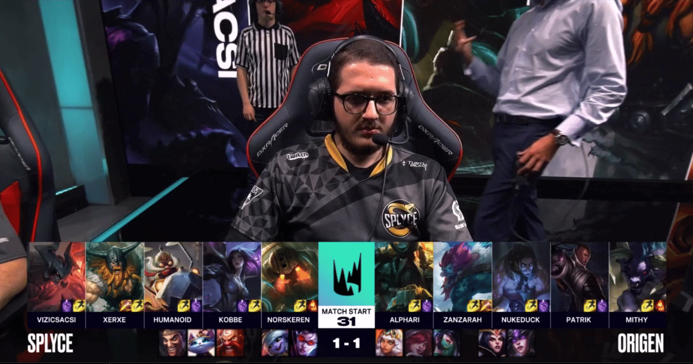 LEC Gauntlet 2019 Origen OG v Splyce SPY Game 3 Xerxe