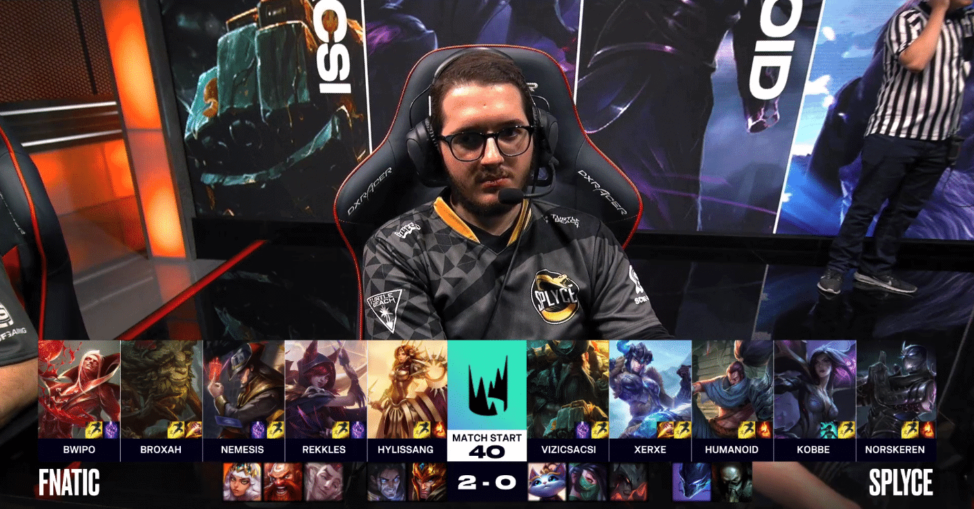 LEC Summer 2019 Gauntlet Splyce SPY Fnatic FNC Game 3 Xerxe