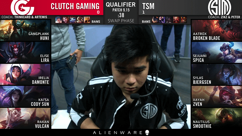 Team SoloMid TSM vs Clutch Gaming CG LCS Gauntlet Finals Game 2 Spica