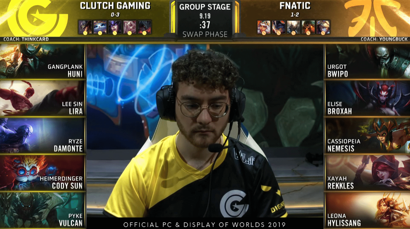 LoL Worlds 2019 Groups Day 7 CG FNC