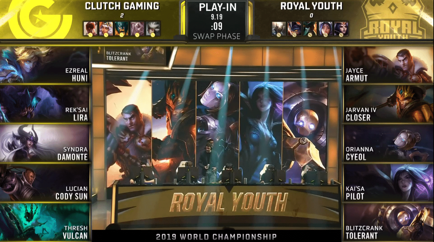 LoL Worlds 2019 Play In Knockout CG RYL Game 3
