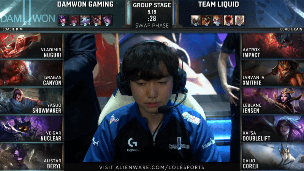 LoL Worlds 2019 Group Stage Day One DWG TL
