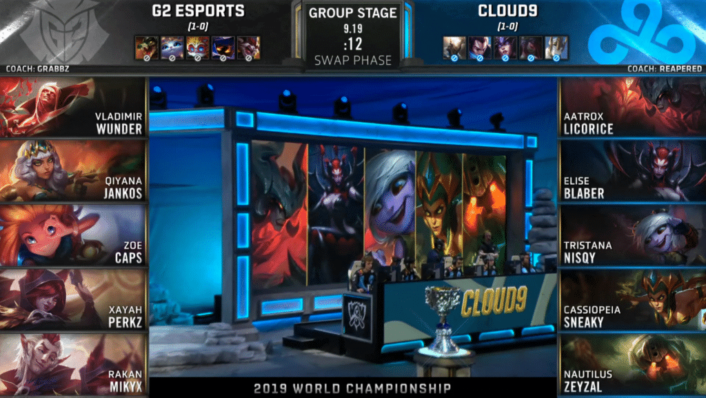 LoL Worlds 2019 Groups Day 3 G2 C9