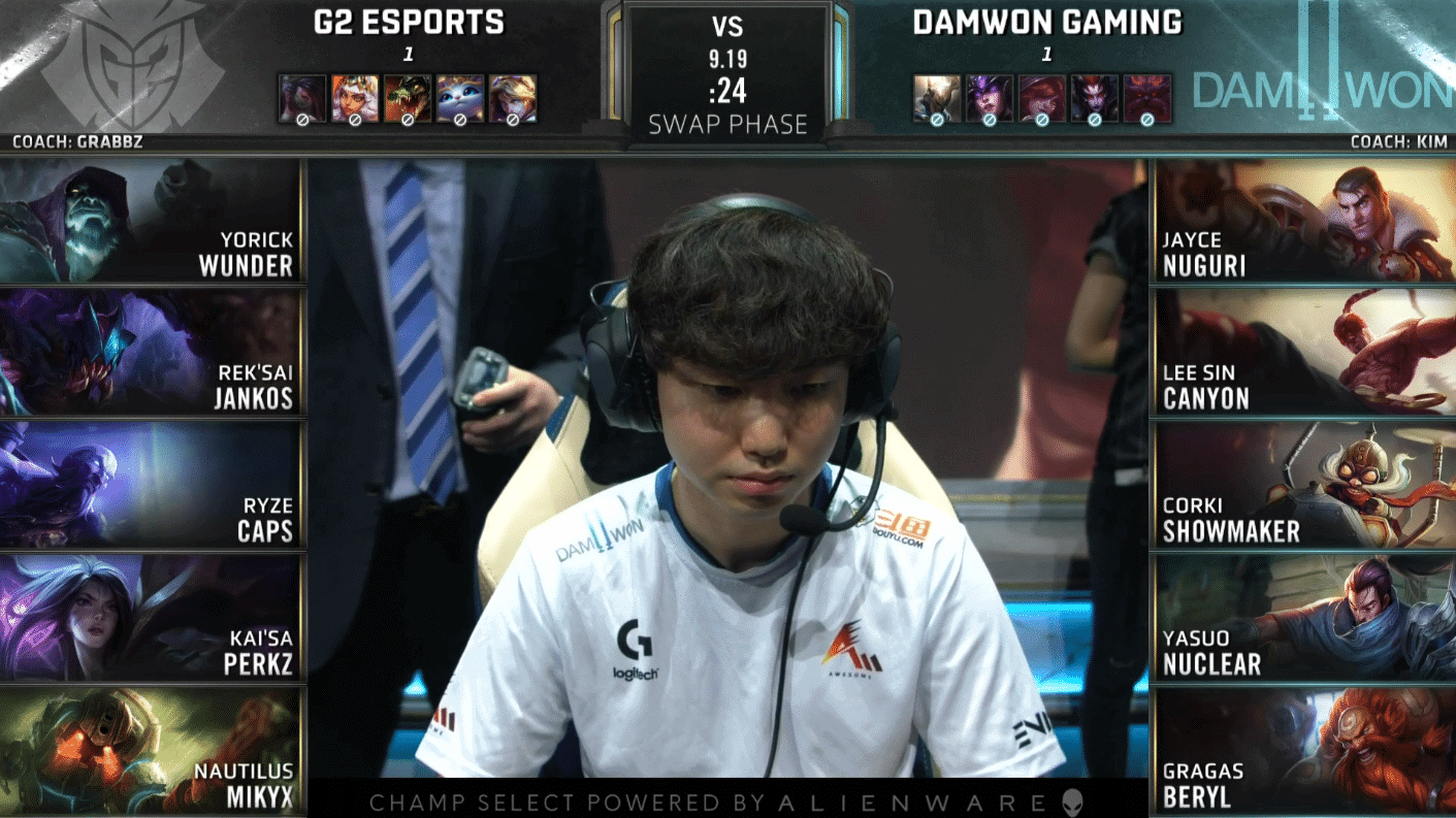 LoL Worlds 2019 Quarterfinal Day Two Game 3 DWG G2