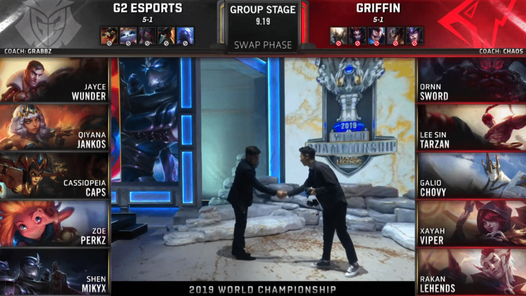 LoL Worlds 2019 Groups Day 6 Tiebreaker G2 GRF