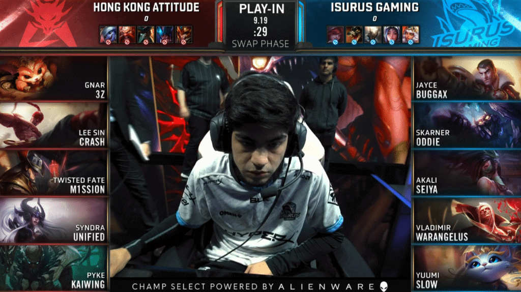 LoL Worlds 2019 Play-In Knockouts HKA ISG Game 1