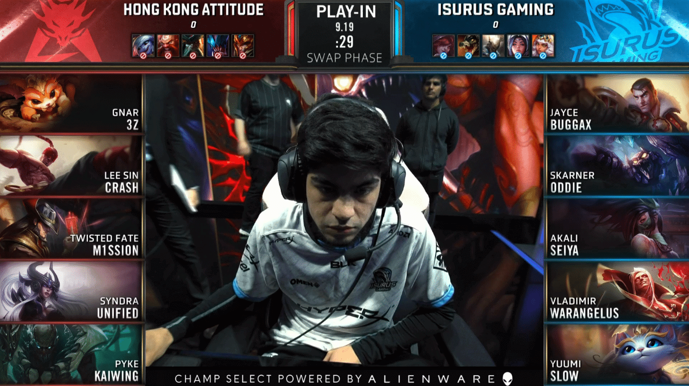 LoL Worlds 2019 Play-In Knockouts HKA ISG Game 1