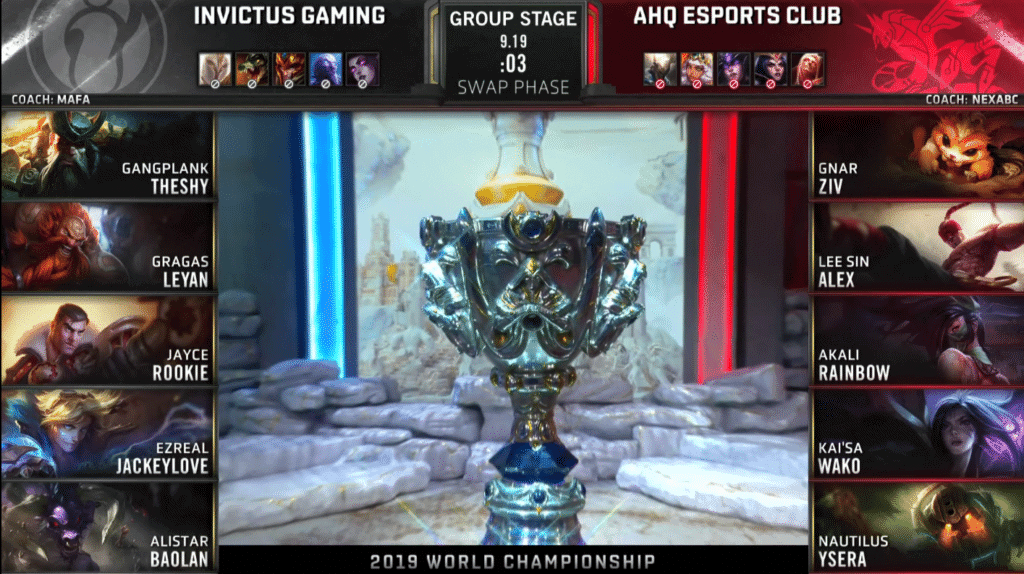 LoL Worlds 2019 Group Stage Day One IG AHQ