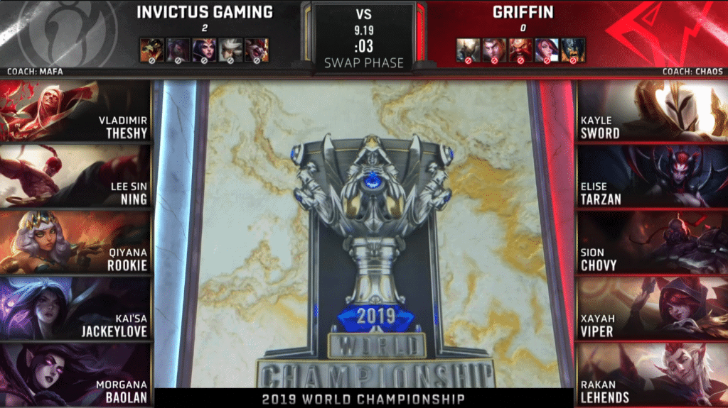 LoL Worlds 2019 Quarterfinal IG GRF Game 3