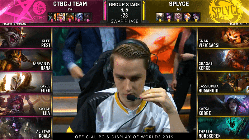 League of Legends Worlds 2019 Groups Day 5 JT SPY