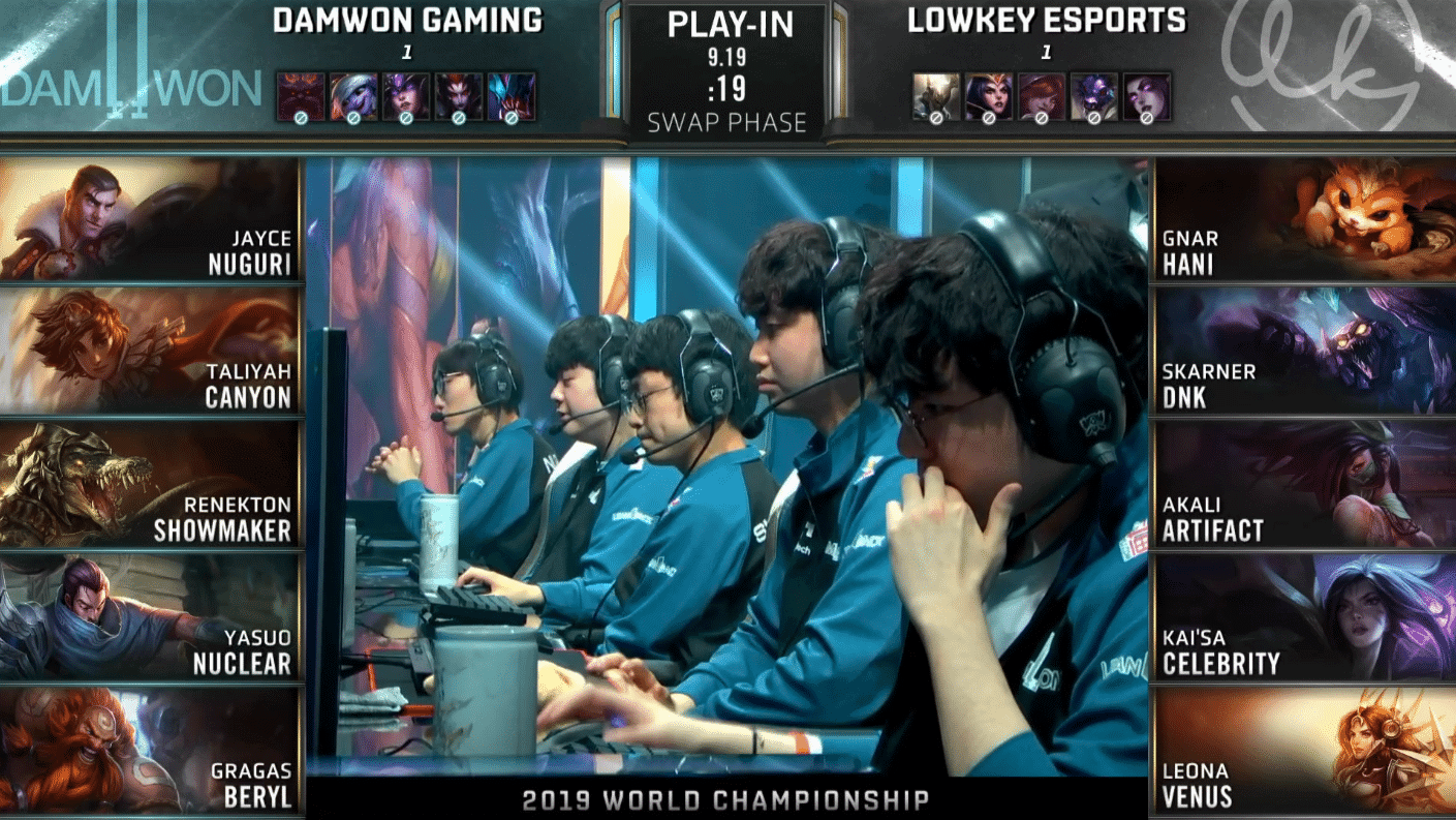 LoL Worlds 2019 Play In Knockout LK DWG Game 3