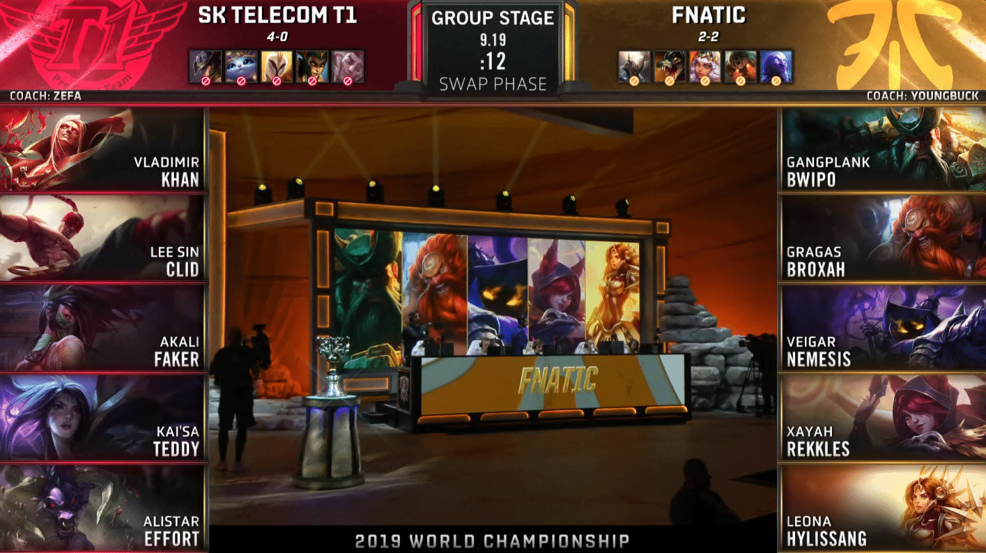LoL Worlds 2019 Groups Day 7 SKT FNC