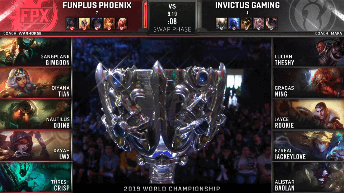 LoL Worlds 2019 Semifinal Game 3 IG FPX