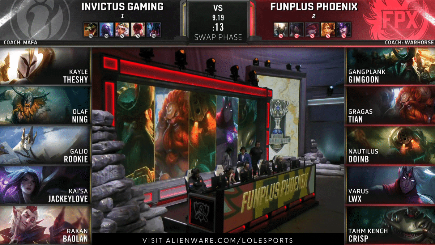 LoL Worlds 2019 Semifinals Game 4 IG FPX