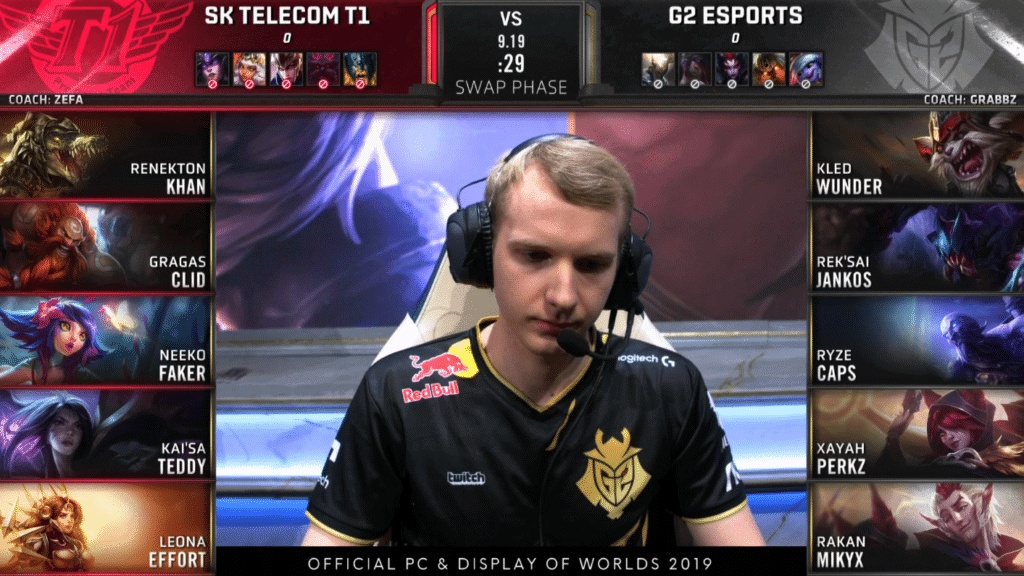 LoL Worlds 2019 Semifinal G2 SKT Game 1