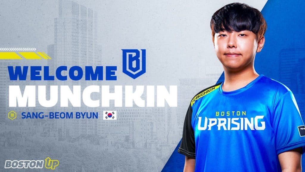 Overwatch League: Boston Uprising Signs Munchkin