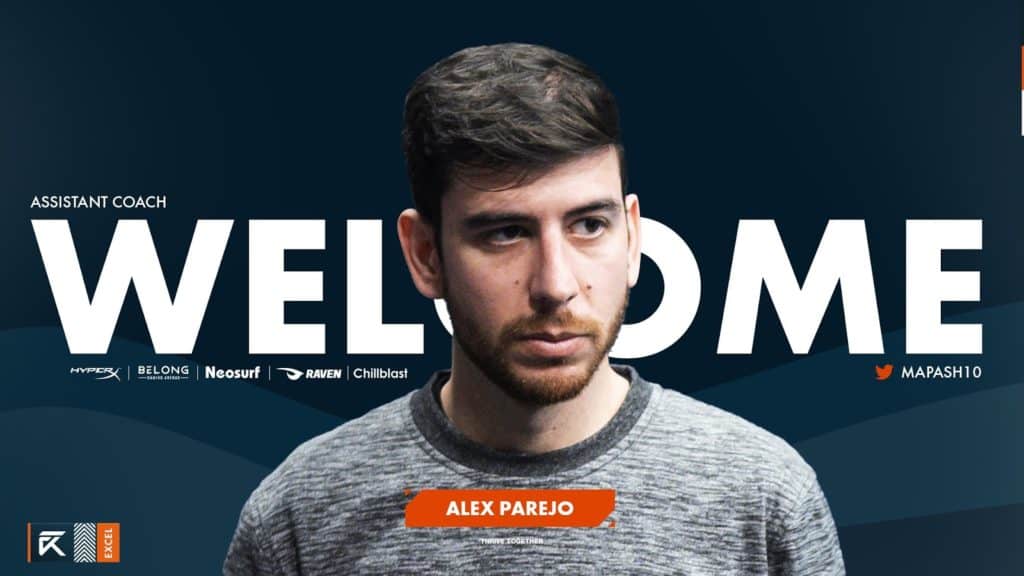 League of Legends: Excel Sign Alex Parejo as Assistant Coach & Head of Performance