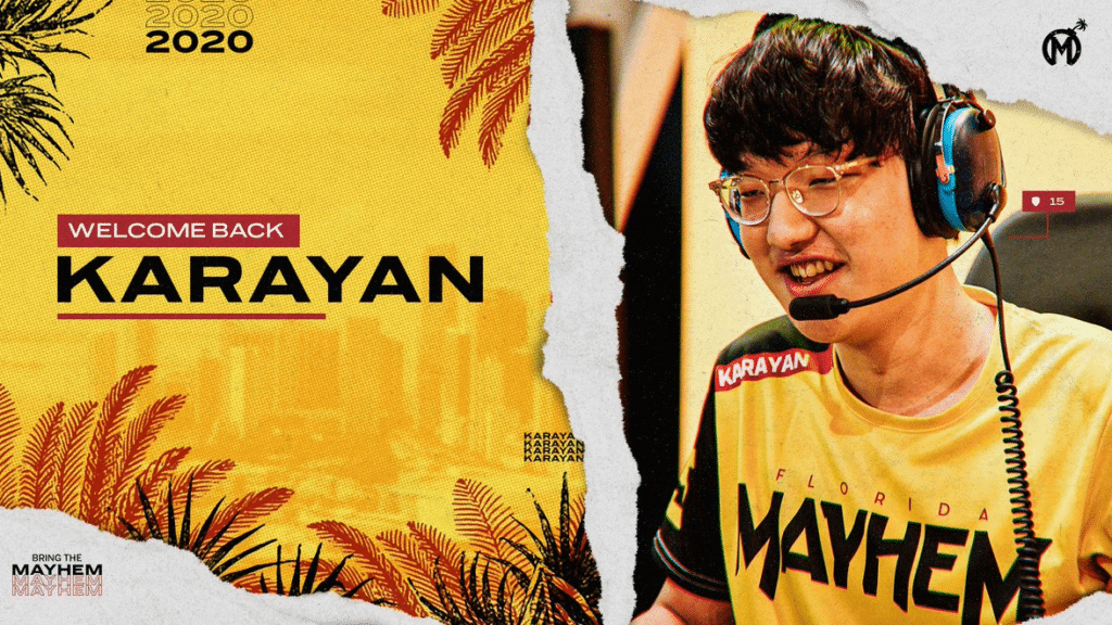Overwatch: Florida Mayhem Keeps Kris, Byrem, BQB, Sayaplayer and Karayan