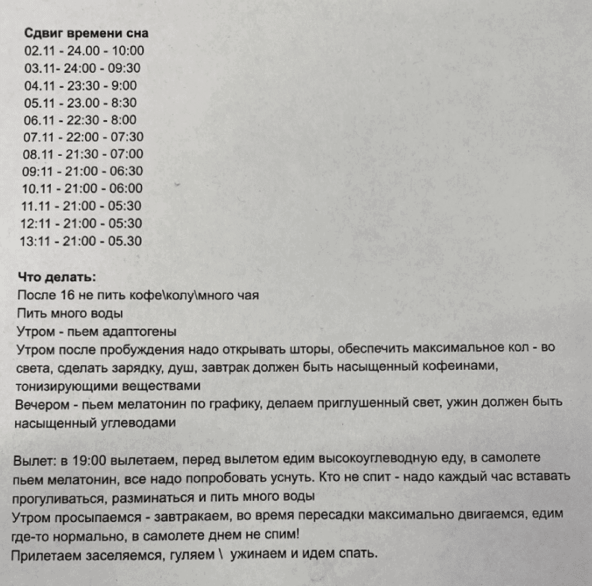 The Team Spirit schedule in its original Russian