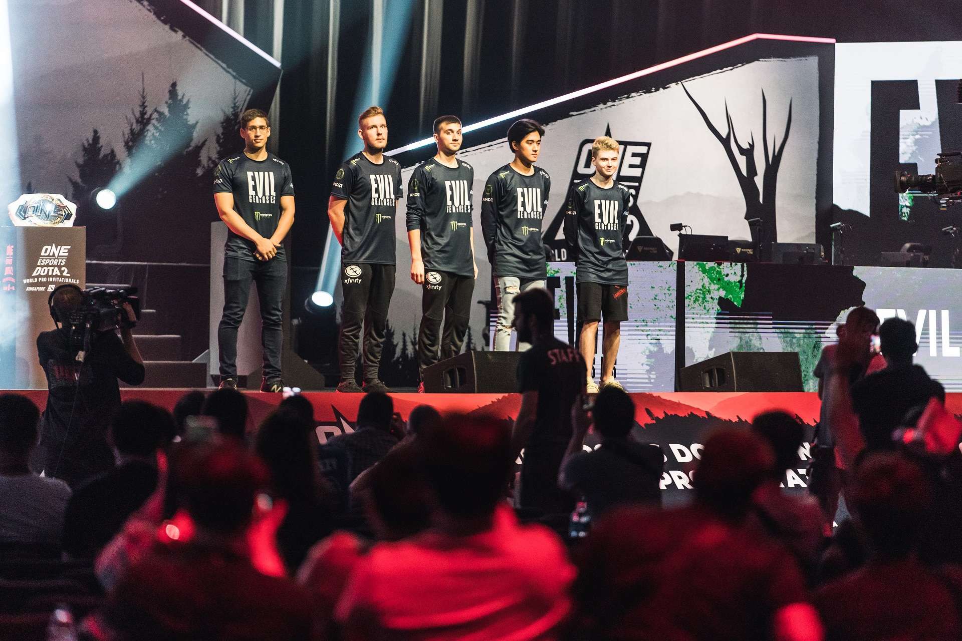 Evil Geniuses take the stage at Singapore Indoor Stadium