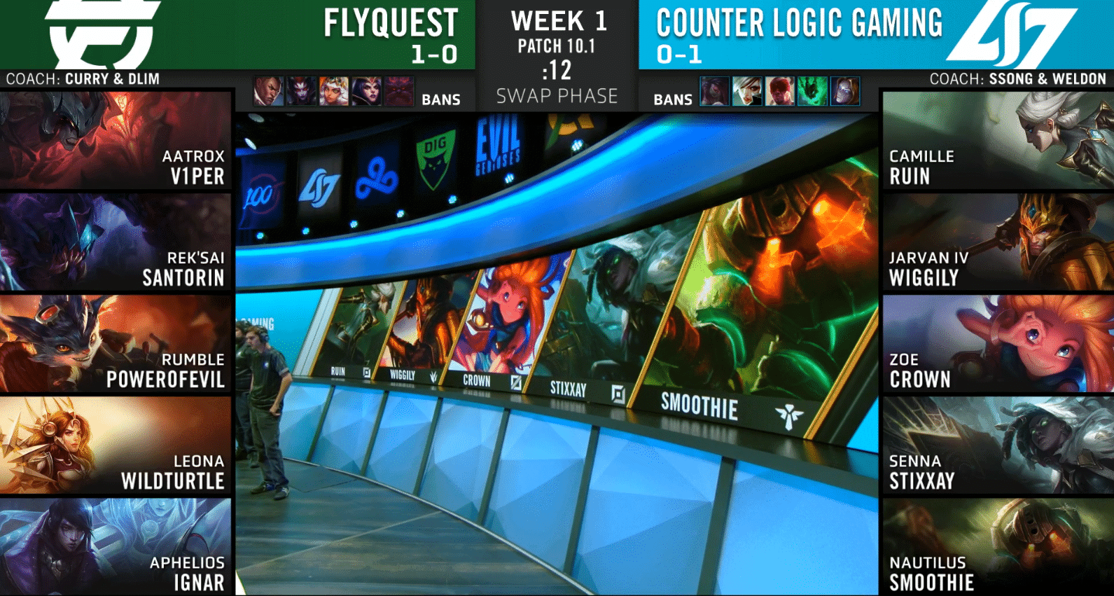 FLY v CLG LCS spring 2020 week 1 day 2
