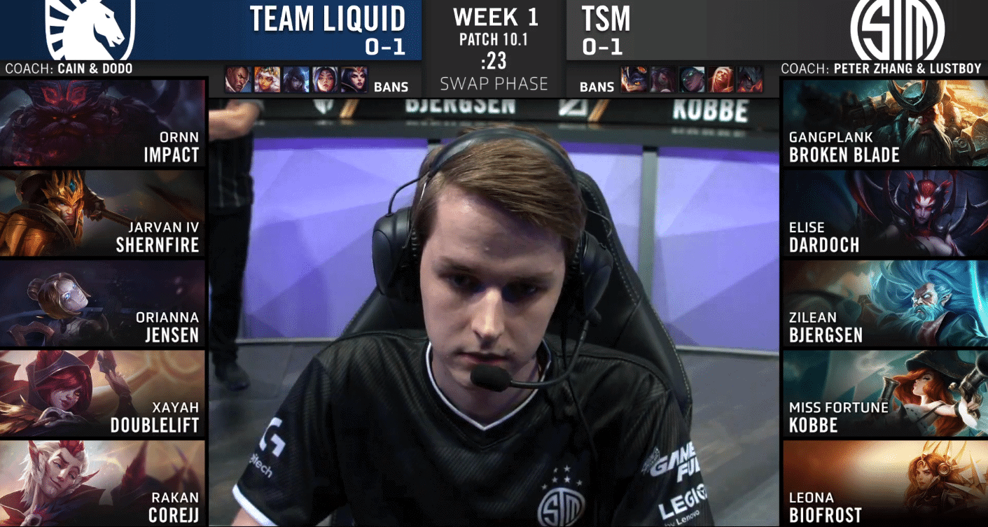 Monday night league TL v TSM LCS week one day three