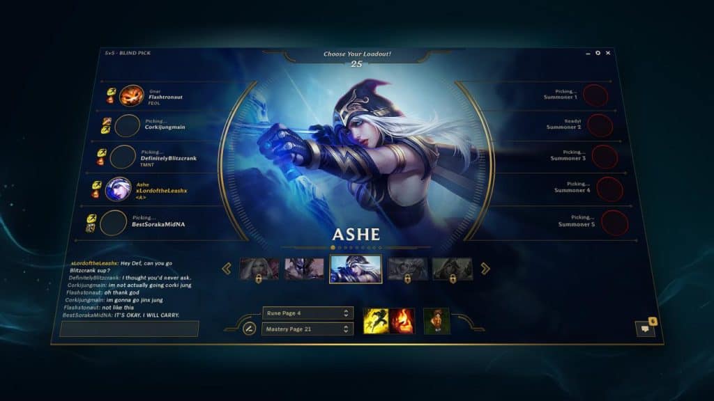 league of legends client