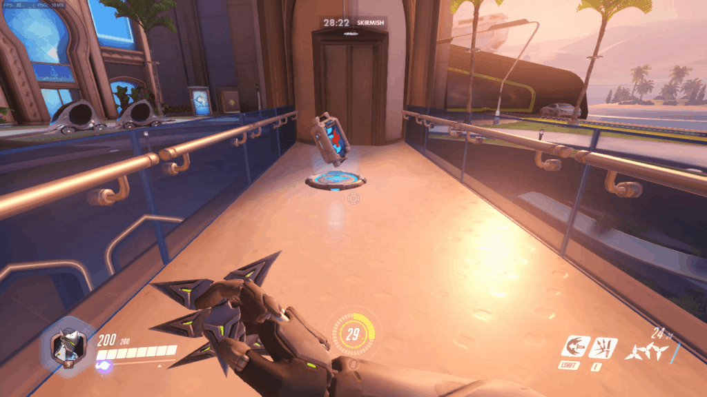 An ingame screen showing a health pack