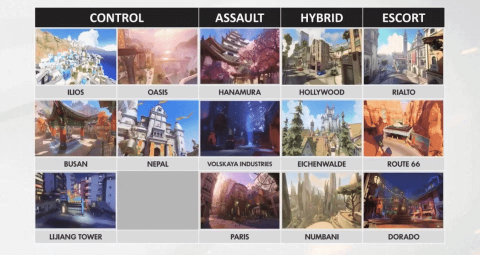 An image showing a thumbnail of the various map screens that will be used over the weekend