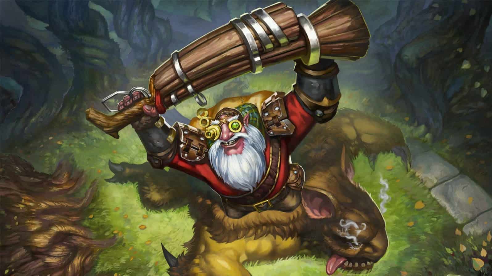 The Dota 2 hero, Sniper, raises his log barrel rifle above his head in the loading screen for the Dota PIT Minor 3