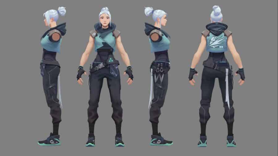 Valorant Agent Jett character model
