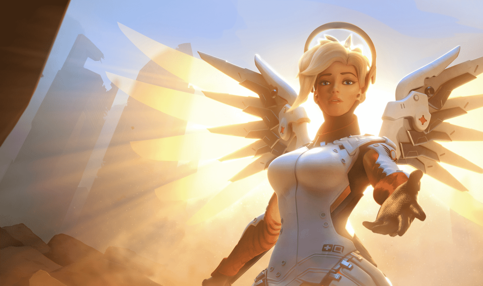 The Overwatch hero, Mercy can make a great pair with Orisa