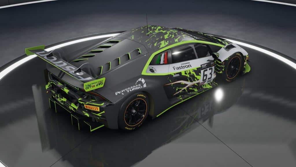 One of the exclusive designs on the Lamborghini Huracán GT3 EVO