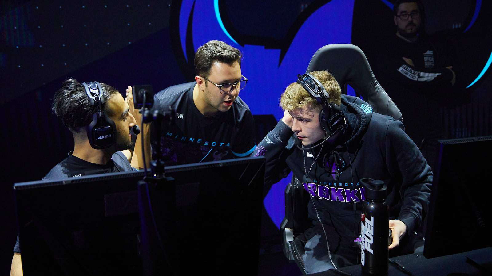 The members of the Minnesota Rokkr huddle together to discuss strategy at CDL Florida