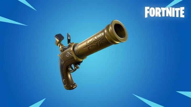 A Fortnite Flint lock pistol on blue background
