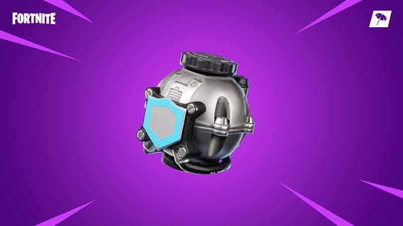 A Fortnite Shield Bubble on a purple background