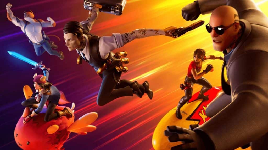 Five Fortnite secret agents flying into action